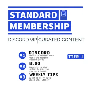 Standard Membership to Gene's Blueprint gives you access to Gene on Discord as well as a monthly members only webinar.